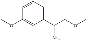 2-methoxy-1-(3-methoxyphenyl)ethanamine Struktur