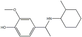 2-methoxy-4-{1-[(2-methylcyclohexyl)amino]ethyl}phenol Structure