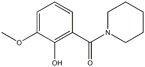 2-methoxy-6-(piperidin-1-ylcarbonyl)phenol Structure