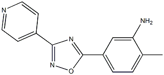 2-methyl-5-[3-(pyridin-4-yl)-1,2,4-oxadiazol-5-yl]aniline Structure