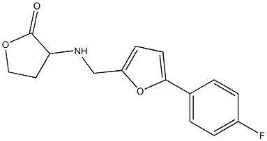 3-({[5-(4-fluorophenyl)furan-2-yl]methyl}amino)oxolan-2-one Struktur