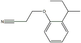 3-(2-sec-butylphenoxy)propanenitrile Struktur