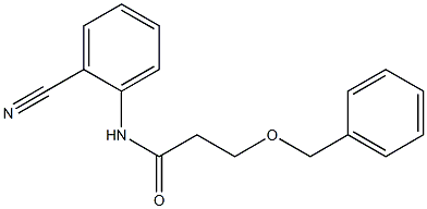 3-(benzyloxy)-N-(2-cyanophenyl)propanamide Struktur