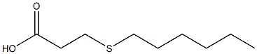 3-(hexylsulfanyl)propanoic acid Struktur