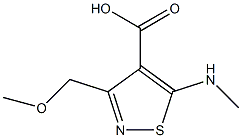 3-(methoxymethyl)-5-(methylamino)isothiazole-4-carboxylic acid Struktur