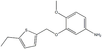 3-[(5-ethylthien-2-yl)methoxy]-4-methoxyaniline Struktur