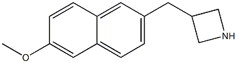 3-[(6-methoxy-2-naphthyl)methyl]azetidine Struktur