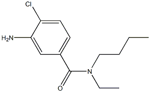 3-amino-N-butyl-4-chloro-N-ethylbenzamide Struktur