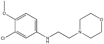 3-chloro-4-methoxy-N-[2-(morpholin-4-yl)ethyl]aniline Struktur