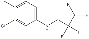3-chloro-4-methyl-N-(2,2,3,3-tetrafluoropropyl)aniline Struktur