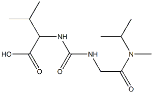 3-methyl-2-[({[methyl(propan-2-yl)carbamoyl]methyl}carbamoyl)amino]butanoic acid Structure