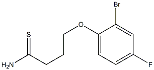 4-(2-bromo-4-fluorophenoxy)butanethioamide Struktur