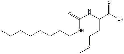 4-(methylsulfanyl)-2-[(octylcarbamoyl)amino]butanoic acid 結(jié)構(gòu)式