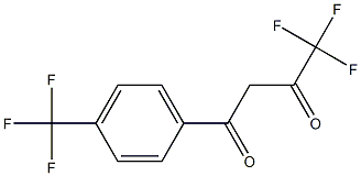 4,4,4-trifluoro-1-[4-(trifluoromethyl)phenyl]butane-1,3-dione Struktur