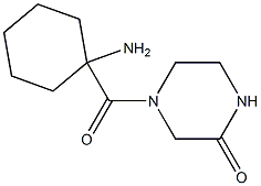 4-[(1-aminocyclohexyl)carbonyl]piperazin-2-one Structure