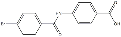 4-[(4-bromobenzoyl)amino]benzoic acid Struktur