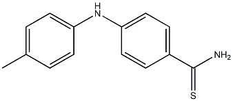 4-[(4-methylphenyl)amino]benzene-1-carbothioamide Struktur