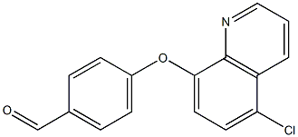 4-[(5-chloroquinolin-8-yl)oxy]benzaldehyde Struktur