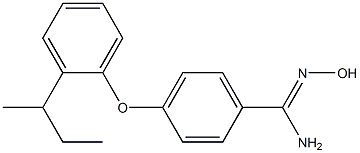 4-[2-(butan-2-yl)phenoxy]-N'-hydroxybenzene-1-carboximidamide Struktur