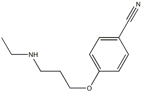4-[3-(ethylamino)propoxy]benzonitrile Struktur