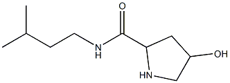 4-hydroxy-N-(3-methylbutyl)pyrrolidine-2-carboxamide Struktur
