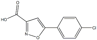 5-(4-chlorophenyl)-1,2-oxazole-3-carboxylic acid Structure