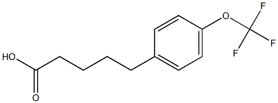 5-[4-(trifluoromethoxy)phenyl]pentanoic acid Struktur