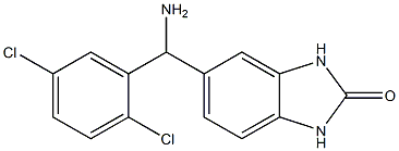 5-[amino(2,5-dichlorophenyl)methyl]-2,3-dihydro-1H-1,3-benzodiazol-2-one Struktur