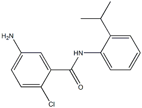 5-amino-2-chloro-N-[2-(propan-2-yl)phenyl]benzamide Struktur