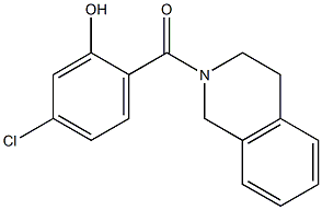 5-chloro-2-(1,2,3,4-tetrahydroisoquinolin-2-ylcarbonyl)phenol Struktur