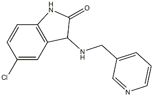 5-chloro-3-[(pyridin-3-ylmethyl)amino]-2,3-dihydro-1H-indol-2-one Struktur