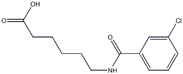 6-[(3-chlorobenzoyl)amino]hexanoic acid Struktur