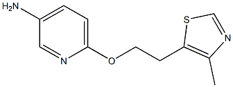 6-[2-(4-methyl-1,3-thiazol-5-yl)ethoxy]pyridin-3-amine Struktur