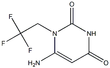 6-amino-1-(2,2,2-trifluoroethyl)-1,2,3,4-tetrahydropyrimidine-2,4-dione Struktur