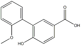 6-hydroxy-2'-methoxy-1,1'-biphenyl-3-carboxylic acid Struktur