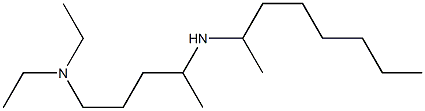 diethyl[4-(octan-2-ylamino)pentyl]amine Struktur