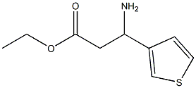 ethyl 3-amino-3-(thiophen-3-yl)propanoate Struktur