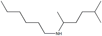 hexyl(5-methylhexan-2-yl)amine Struktur