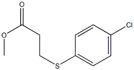 methyl 3-[(4-chlorophenyl)sulfanyl]propanoate Struktur
