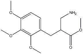 methyl 3-amino-2-[(2,3,4-trimethoxyphenyl)methyl]propanoate Struktur