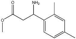 methyl 3-amino-3-(2,4-dimethylphenyl)propanoate Struktur