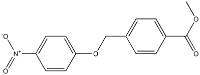 methyl 4-(4-nitrophenoxymethyl)benzoate Struktur