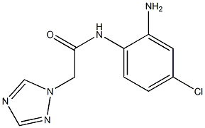 N-(2-amino-4-chlorophenyl)-2-(1H-1,2,4-triazol-1-yl)acetamide Struktur