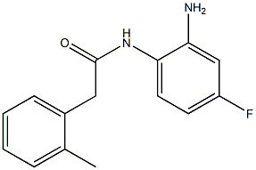 N-(2-amino-4-fluorophenyl)-2-(2-methylphenyl)acetamide Struktur