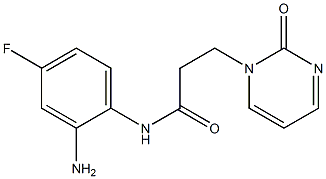 N-(2-amino-4-fluorophenyl)-3-(2-oxopyrimidin-1(2H)-yl)propanamide Struktur