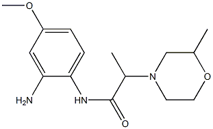 N-(2-amino-4-methoxyphenyl)-2-(2-methylmorpholin-4-yl)propanamide Struktur