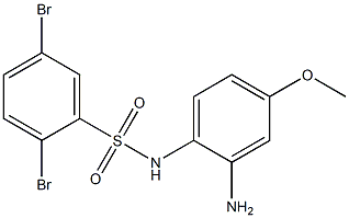 N-(2-amino-4-methoxyphenyl)-2,5-dibromobenzene-1-sulfonamide Struktur