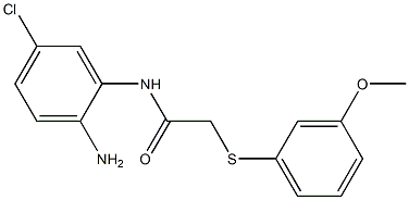 N-(2-amino-5-chlorophenyl)-2-[(3-methoxyphenyl)sulfanyl]acetamide Struktur