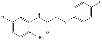 N-(2-amino-5-chlorophenyl)-2-[(4-fluorophenyl)sulfanyl]acetamide Struktur