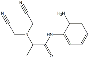 N-(2-aminophenyl)-2-[bis(cyanomethyl)amino]propanamide Struktur